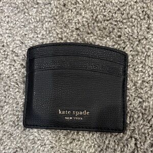 Kate Spade Black Leather Card Holder